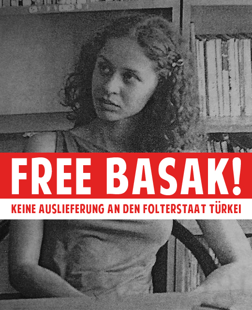 Solidaritätserklärung: Freiheit für Basak!