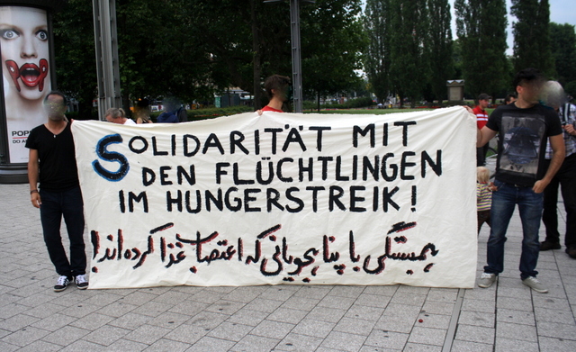 LE: Kundgebung Solidarität mit kämpfenden Flüchtlingen