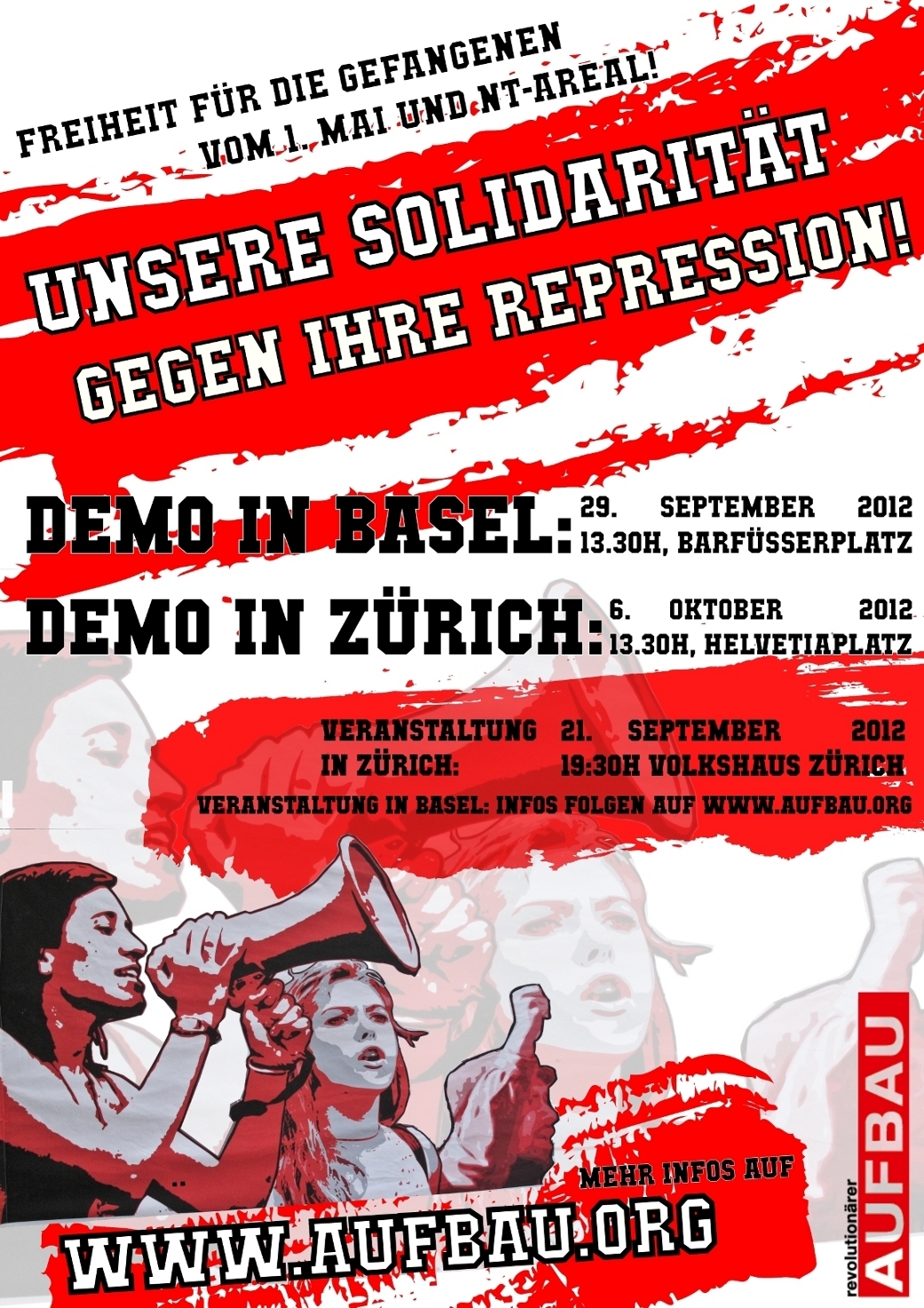 [Schweiz] Unsere Solidarität gegen ihre Repression