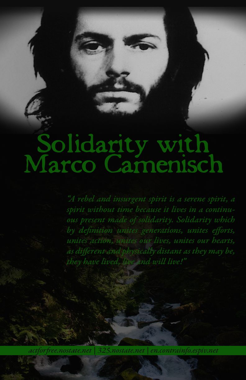 Fuerza y amor – Solidarität mit Marco Camenisch!