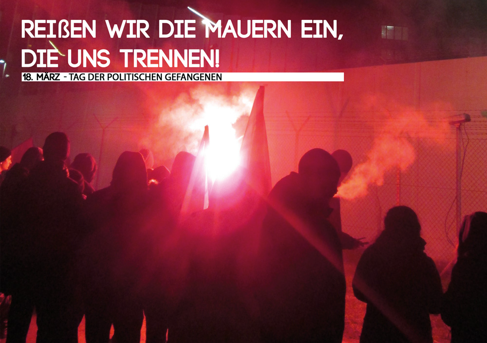 Münster: Mahnwache und Kundgebung am 17.März für die Freiheit aller politischen Gefangenen