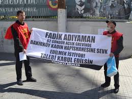Hungersteikerklärung von A. Düzgün Yüksel vom 2. Mai 2016