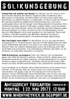 [Berlin] 22.05.2017: Solikundgebung gegen DNA-Abnahme