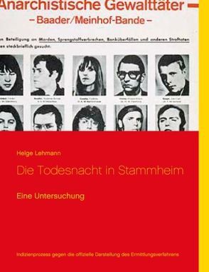 Stuttgart: Veranstaltung zur Stammheimer Todesnacht mit Helge Lehmann