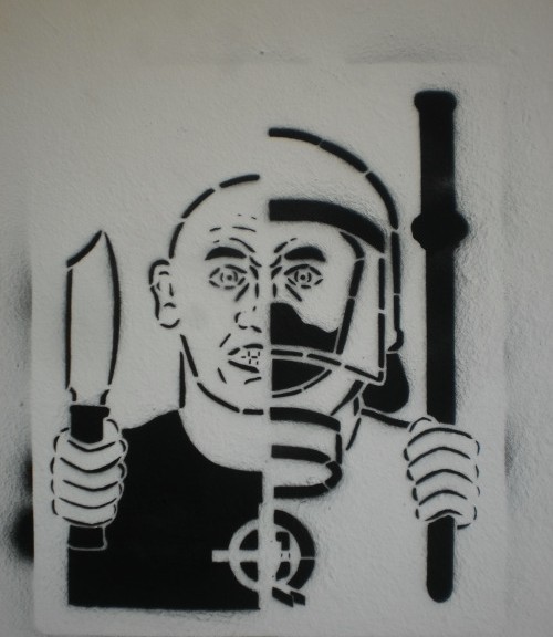 Faschistische Bullen_Graffiti