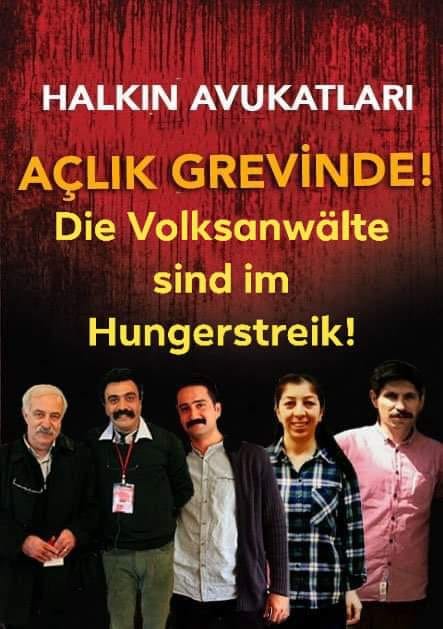 Die VOLKSANWÄLTE sind seit 28 Tagen  im Hungerstreik in Gefängnis in der Türkei