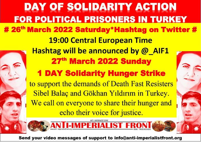 26.03: Hashtag-Aktion zur Unterstützung unseres gemeinsamen internationalen Hungerstreiks am 27. März