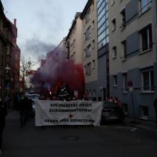 [S] Bericht zur Kundgebung anlässlich erneuter Razzien gegen Linke in Baden-Württemberg