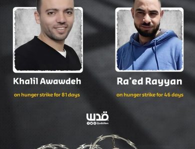 2 palästinensischen Gefangene im Hungerstreik