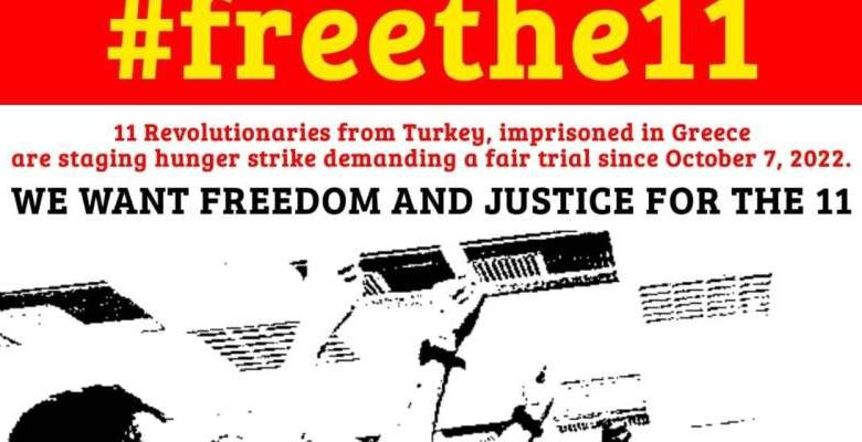 Aufruf der Anti-Imperialistischen Front: Beteiligen wir uns am Twitter-Sturm für die 11 Revolutionäre aus der Türkei, die in Griechenland inhaftiert sind