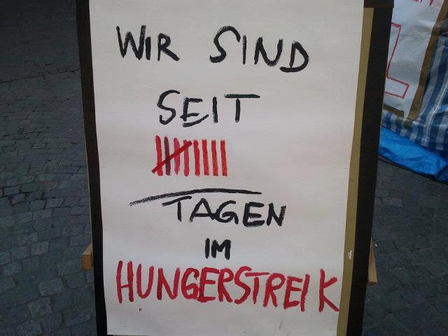 Zum Hungerstreik der iranischen Flüchtlinge in Würzburg
