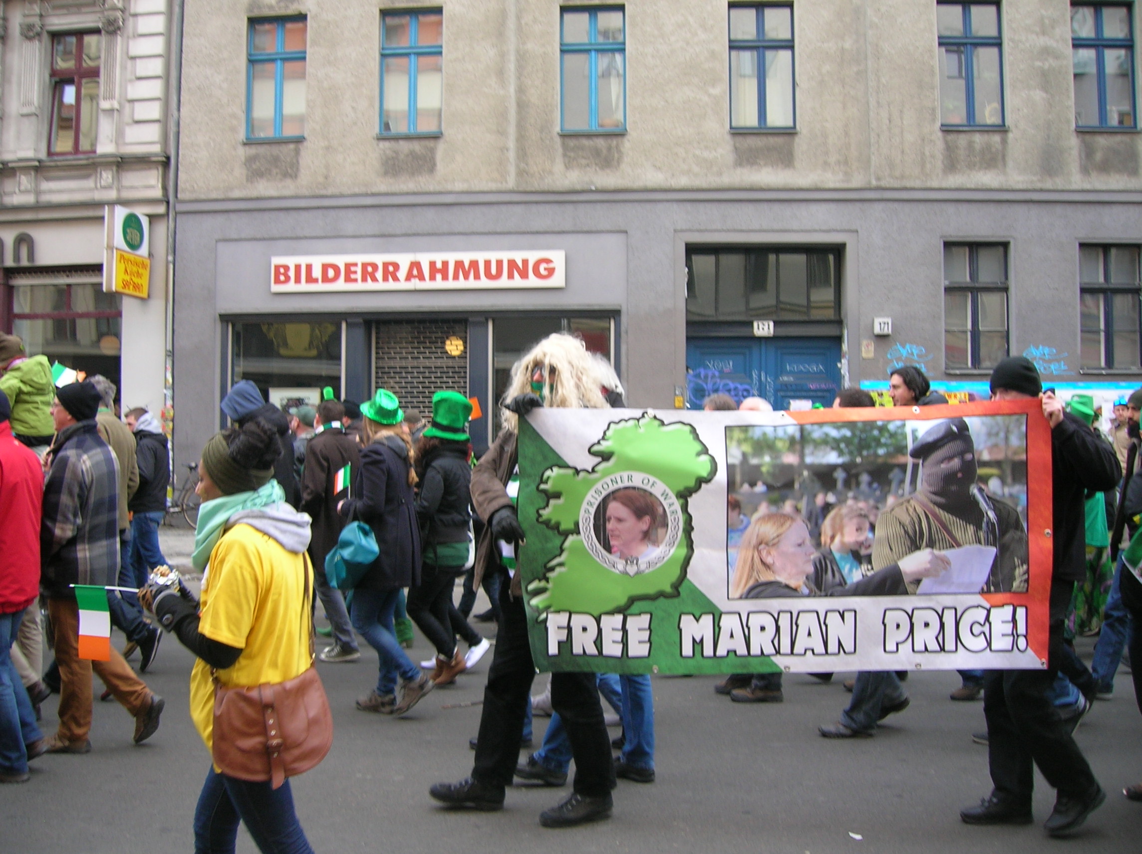 Berlin: Free Marian Price – Irische St. Patrick’s Day Parade in Kreuzberg