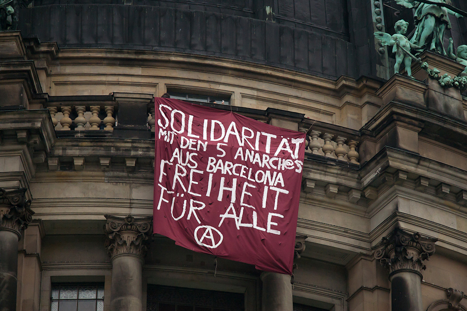 [Berlin] Solidarität mit den 5 Festgenommenen in Barcelona/Spanien