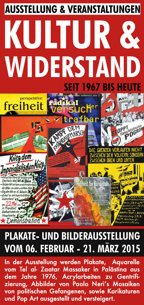 [Stuttgart] Ausstellung & Veranstaltungen: Kultur & Widerstand seit 1967 bis heute