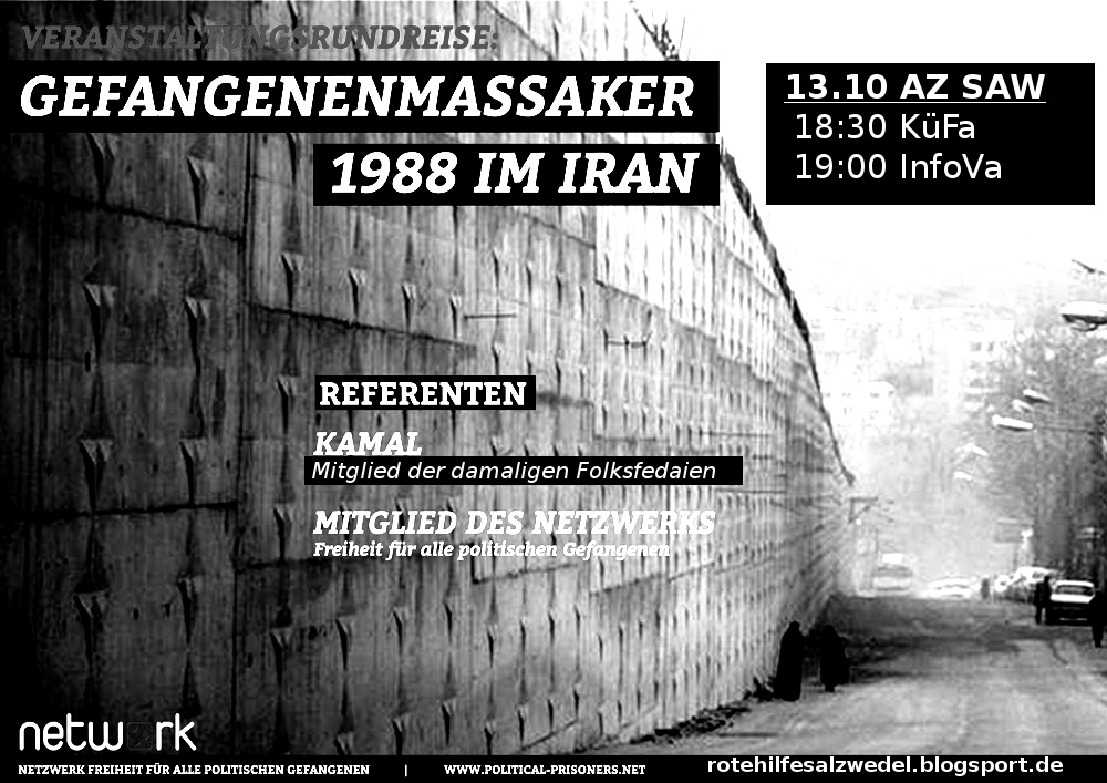 13.10. | InfoVa | GefangenenMassaker im Iran