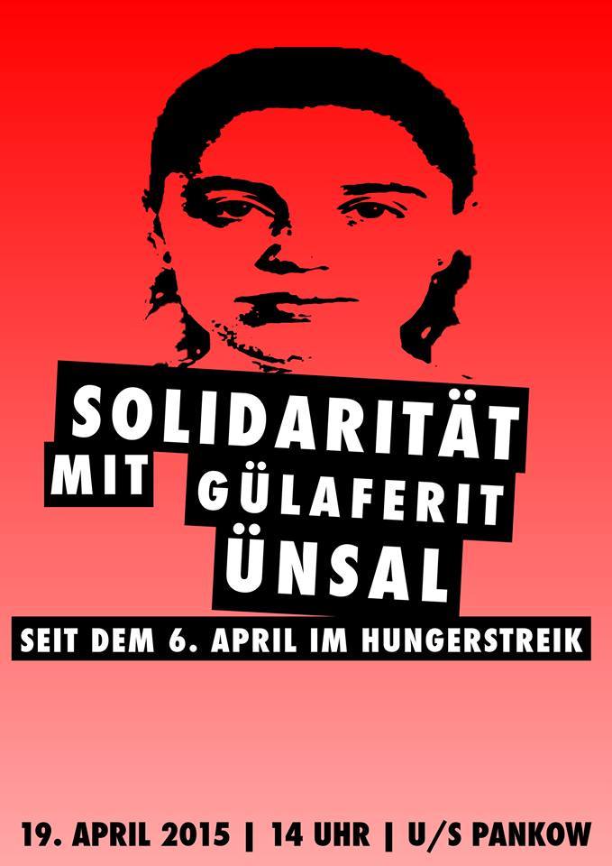 Hungerstreik-Erklärung von Gülaferit Ünsal