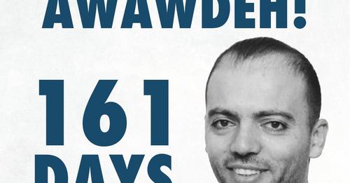 Schlechter Gesundheitszustand von Khalil Awawdeh, der sich seit 161 Tagen im Hungerstreik befindet