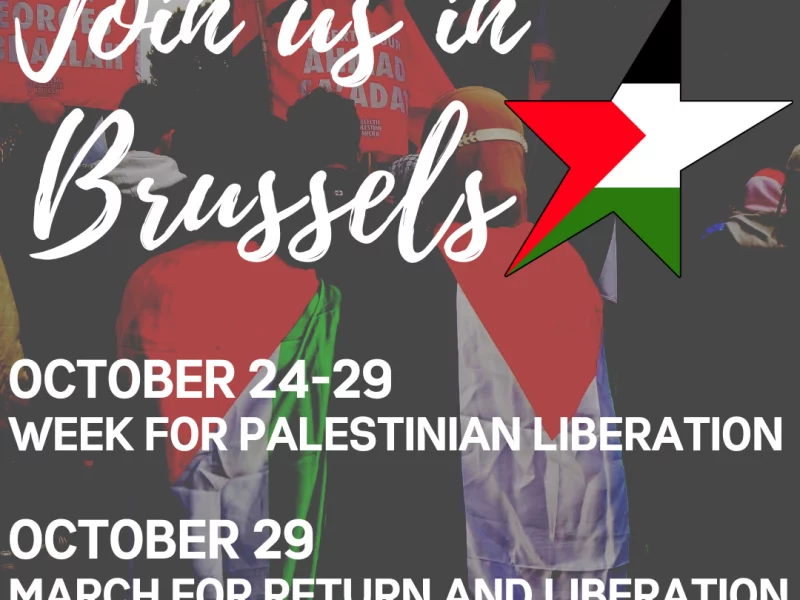 24.-29. Oktober – Brüssel: Internationale Aktionswoche für die Befreiung Palästinas