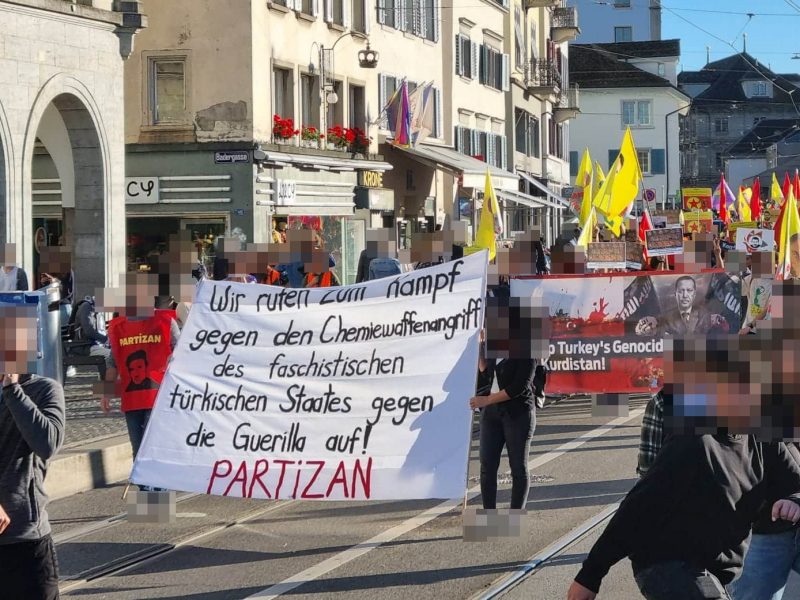 Kampagne von Partizan gegen den Einsatz von Chemiewaffen der türkischen Armee